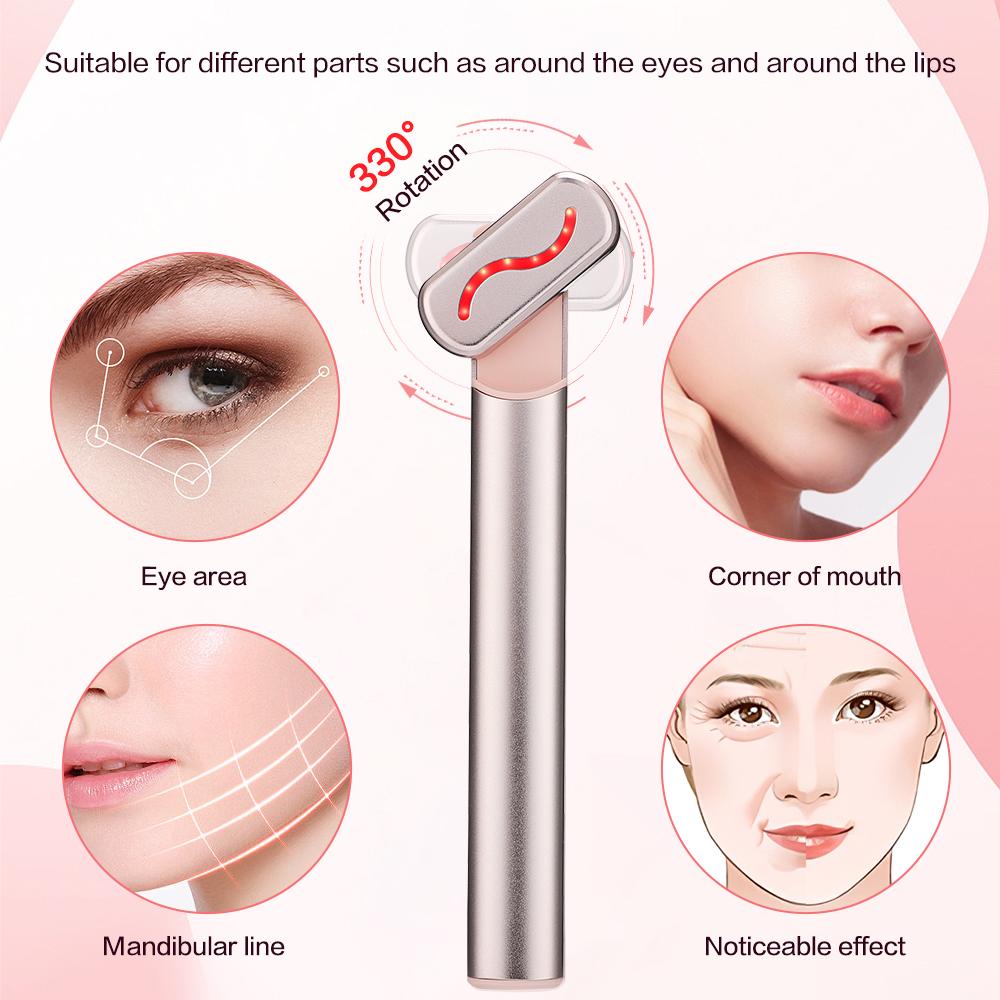 4-in-1 Facial Wand | Red Light Therapy | EMS