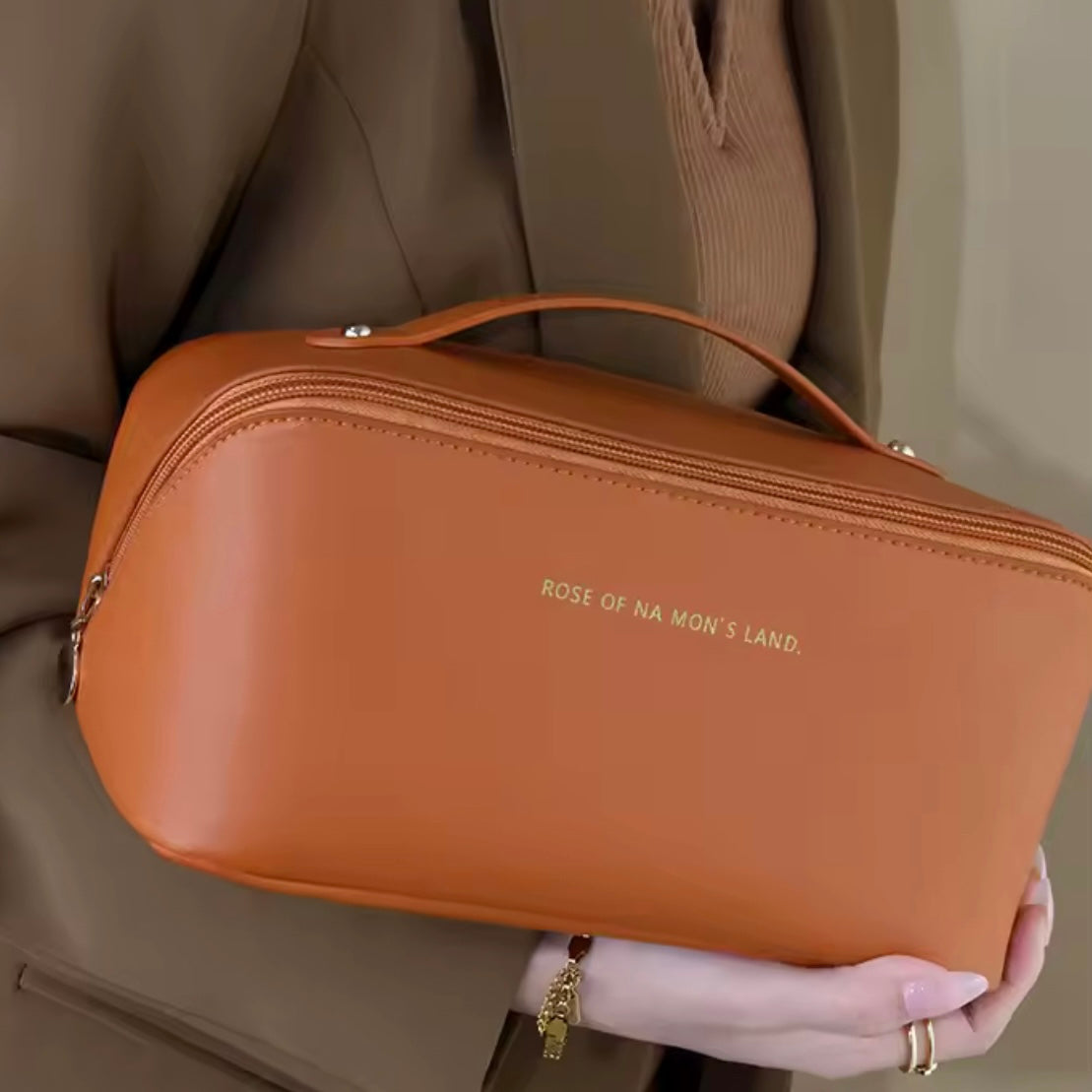 Leather Makeup Pouch