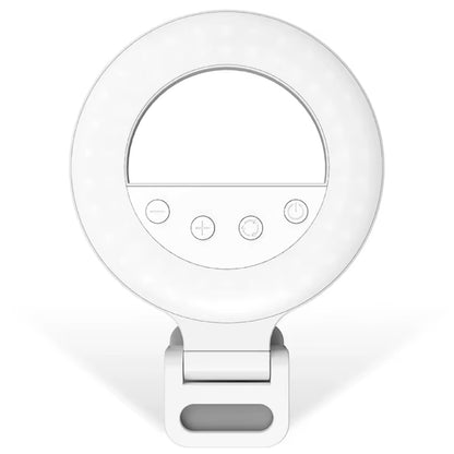 K5 Pro LED Rechargeable Selfie 5 Lighting Mode Phone Ring