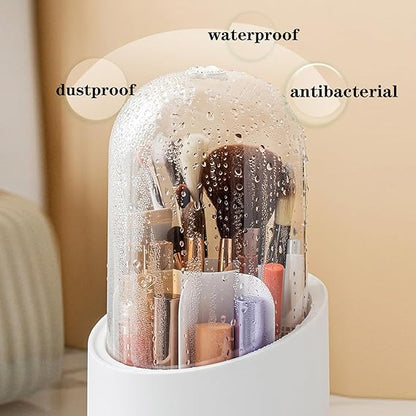 Rotating Acrylic Makeup Brush Holder