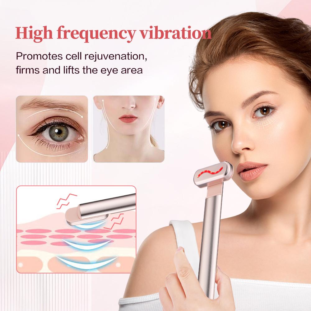 4-in-1 Facial Wand | Red Light Therapy | EMS