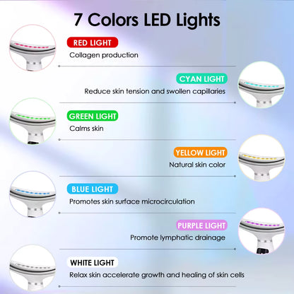 7-Colour LED Light Therapy Facial & Neck Massager (D2)