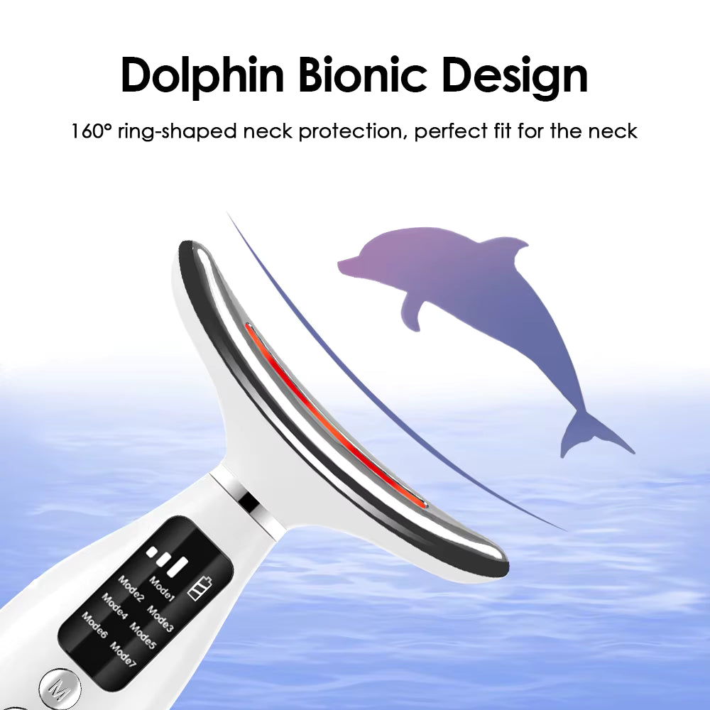 7-Colour LED Light Therapy Facial & Neck Massager (D2)