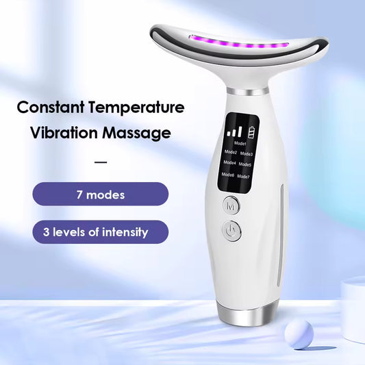 7-Colour LED Light Therapy Facial & Neck Massager (D2)